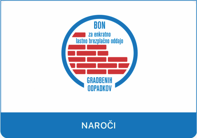Bon za brezplačno oddajo gradbenih odpadkov ibled.app